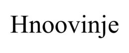 HNOOVINJE trademark