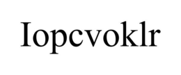 IOPCVOKLR trademark