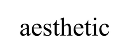 AESTHETIC trademark