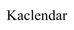 KACLENDAR trademark