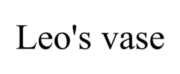 LEO'S VASE trademark