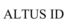 ALTUS ID trademark