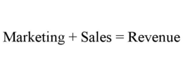 MARKETING + SALES = REVENUE trademark