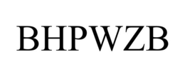 BHPWZB trademark