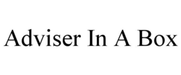 ADVISER IN A BOX trademark