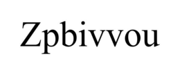 ZPBIVVOU trademark
