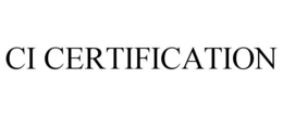 CI CERTIFICATION trademark