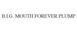 B.I.G. MOUTH FOREVER PLUMP trademark