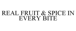 REAL FRUIT & SPICE IN EVERY BITE trademark