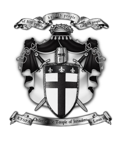OF HIS PEOPLE BY HIS PEOPLE FOR HIS PEOPLE KTGPA ORDER OF THE TEMPLE OF JERUSALEM ST LOUIS IX trademark