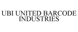 UBI UNITED BARCODE INDUSTRIES trademark