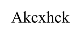 AKCXHCK trademark
