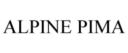 ALPINE PIMA trademark