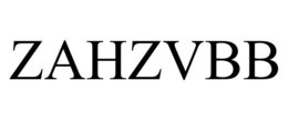 ZAHZVBB trademark