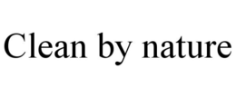CLEAN BY NATURE trademark