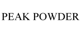 PEAK POWDER trademark