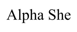 ALPHA SHE trademark
