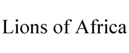 LIONS OF AFRICA trademark