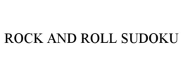 ROCK AND ROLL SUDOKU trademark