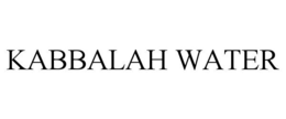 KABBALAH WATER trademark