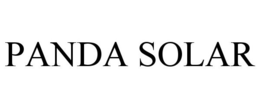 PANDA SOLAR trademark