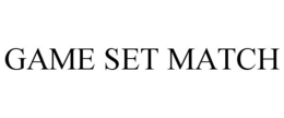 GAME SET MATCH trademark