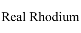 REAL RHODIUM trademark