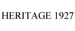 HERITAGE 1927 trademark