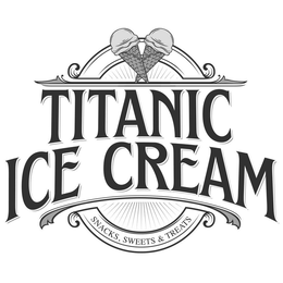 TITANIC ICE CREAM SNACKS, SWEETS & TREATS trademark