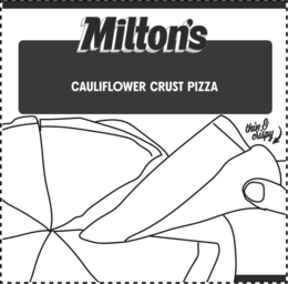 MILTON'S CAULIFLOWER CRUST PIZZA THIN & CRISPY trademark