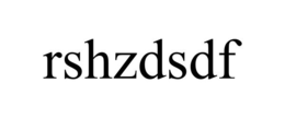 RSHZDSDF trademark
