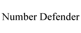 NUMBER DEFENDER trademark