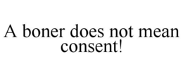 A BONER DOES NOT MEAN CONSENT! trademark