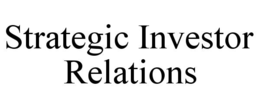 STRATEGIC INVESTOR RELATIONS trademark
