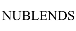 NUBLENDS trademark