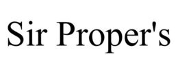 SIR PROPER'S trademark