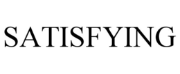 SATISFYING trademark