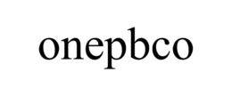 ONEPBCO trademark