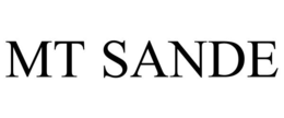 MT SANDE trademark