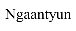 NGAANTYUN trademark