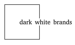 DARK WHITE BRANDS trademark