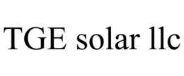 TGE SOLAR trademark