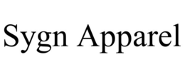 SYGN APPAREL trademark
