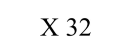 X 32 trademark