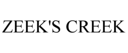 ZEEK'S CREEK trademark