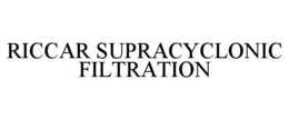 RICCAR SUPRACYCLONIC FILTRATION trademark