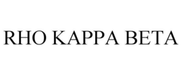 RHO KAPPA BETA trademark