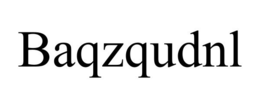 BAQZQUDNL trademark