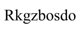 RKGZBOSDO trademark