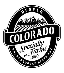 DENVER COLORADO SPECIALTY FARMS EST. 1990 WHERE PRODUCE MEETS ART trademark